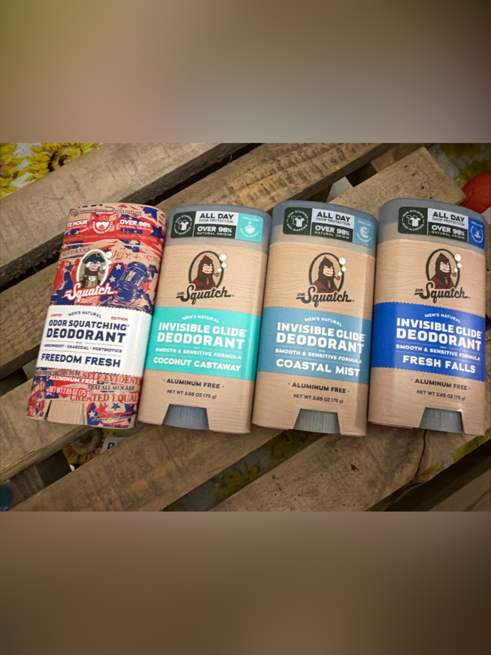 4- Dr Squatch Invisible Glide Deodorant Stick
